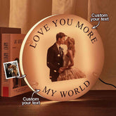 Custom Photo LED Night Light with Seven Colors Home Decor Wedding Anniversary Gifts for Him or Her