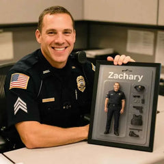 Fully Body Custom Figure Portraits Personalized Toy Box Art Custom Photo Frame Decorations Flat Printed Image in Reality