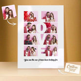 LOVE Custom 8 Photo Lamp Plauqe Romantic Personalized Home Decor