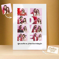 LOVE Custom 8 Photo Lamp Plauqe Romantic Personalized Home Decor