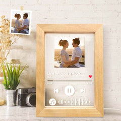 Custom Scannable Music Code Music Art Picture Frame Nignt Light Gift