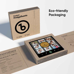 FridgeBeats Frameless New 4.0 Upgrade Custom Music Fridge Magnet Film Photo Collage Style Fridge Magnet Gift for Lover