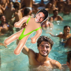 Personalised Mankini Blow Up Doll - Custom Inflatable Doll for Bachelorette Parties & Pool Fun