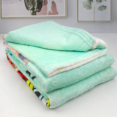 Personalised Fleece Photo Blanket With Custom Text - Soft Keepsake Throw