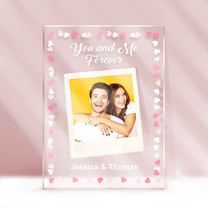 Custom Photo Keychain With Your Name Personalized Glass Night Light With Photo