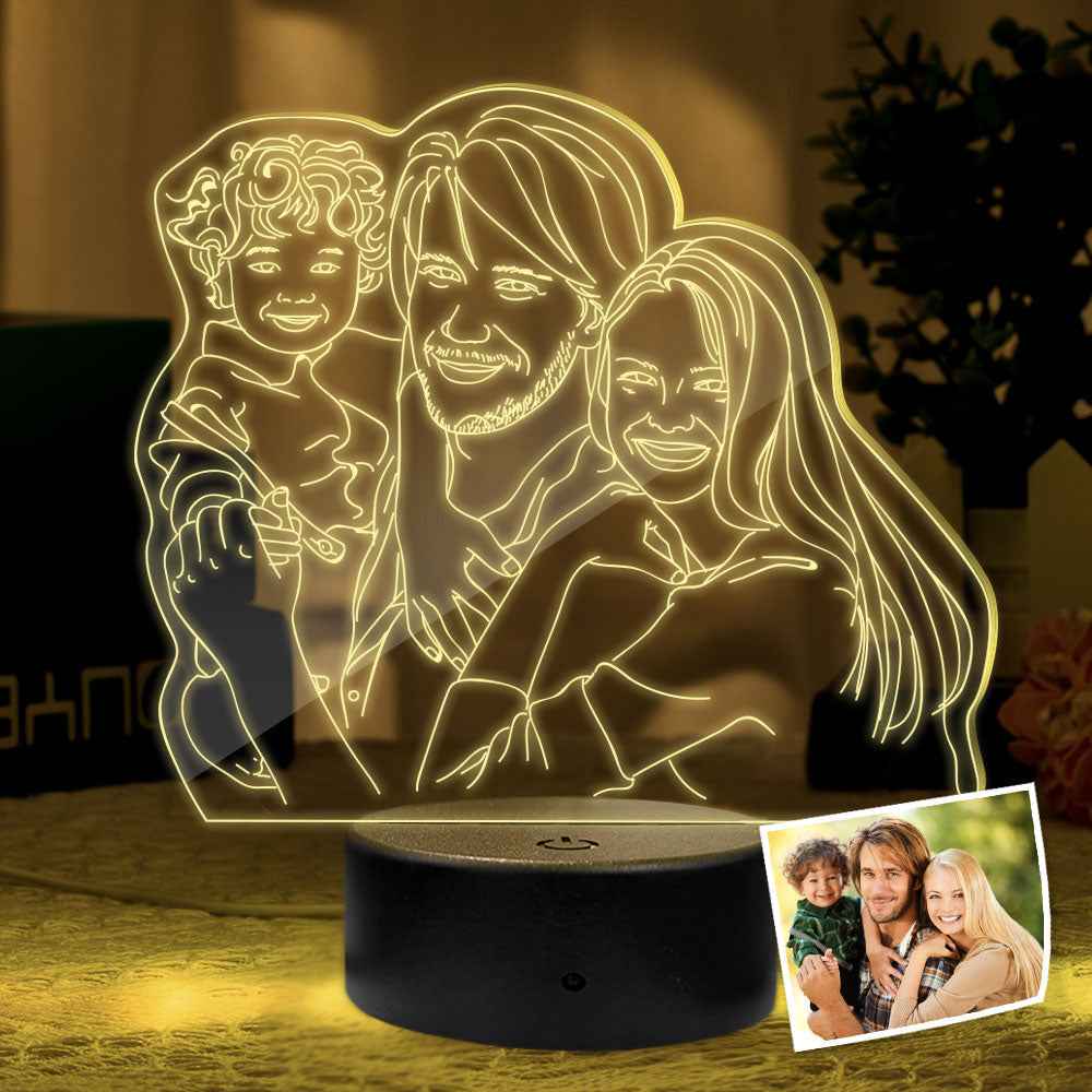 Custom 3D Photo Lamp Led Personalized Colorful Night Light Gift for Family