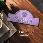 Personalised 3D Pet Name Door Sign - Custom PLA Wall Decor