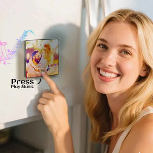 FridgeBeats Framed 4.0 Custom Lenticular Flip Music Fridge Magnet Personalized 2 Photos in 1 Album Fridge Magnet for Couple