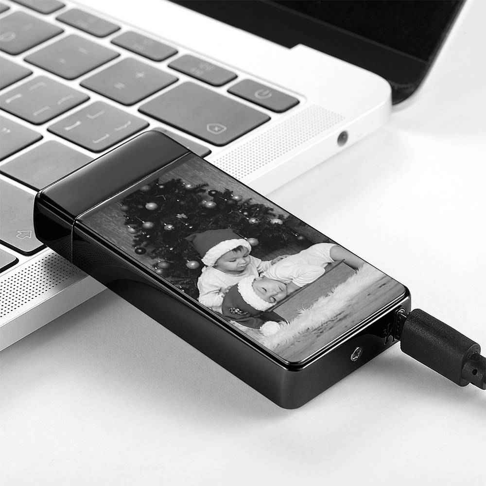 Personalised Lighter with a Photo - Engraved Custom Gift for Him or Her