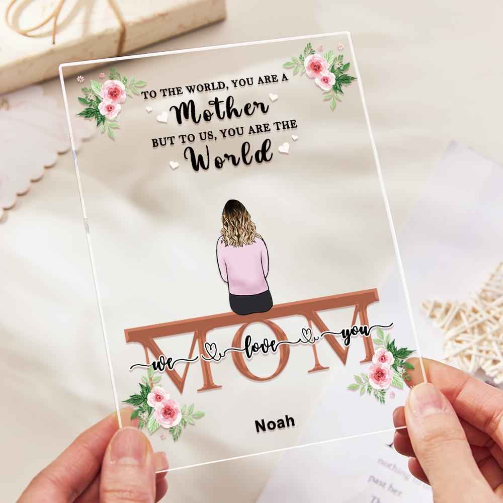 Custom Photo Acrylic Plaque For Mom