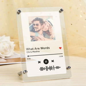Music Photo Frame Scannable Music Fashion Plaque Home Decor Gift For Mom
