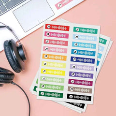 Stickers Custom Music Code Personalized Song Label