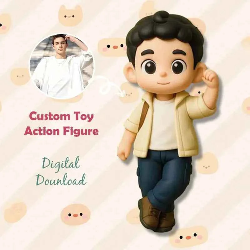 Custom 2 People 3D Mini Figure From Your Photo Personalized Toy Figure Gifts For Couple