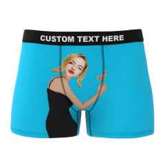 Custom Love Hug Boxer Shorts Personalized Boxers Briefs with Picture