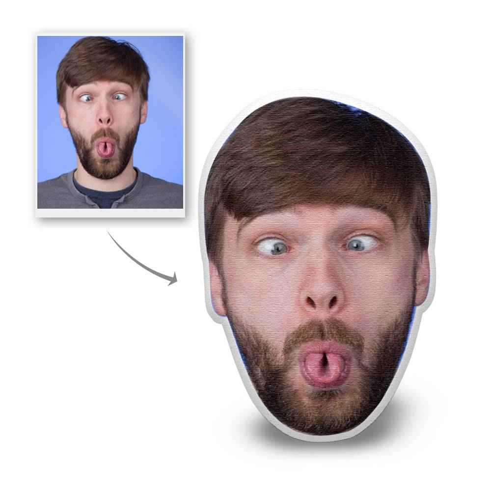 Custom 3D Portrait Pillow Personalized Face Pillow for Sofa Decor