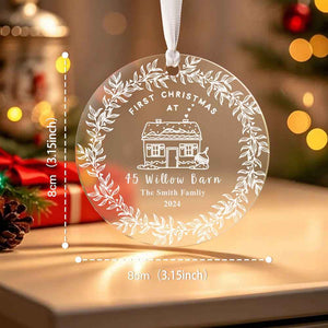 Personalised First Home Christmas Ornament Christmas Decorations New Home Gift