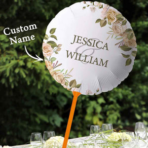 Personalized Name Balloons Wedding Marriage Anniversary Party Decorations Supplies