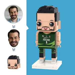 Customized Head Basketball Player Brick Figures Small Particle Building Block Toys Can Be Customized As Building Block Art Gifts
