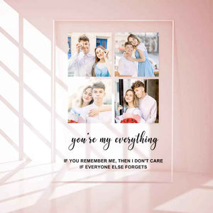 Personalized Photo Keychain/Plaque Custom with Four Photos Best Gifts For Love