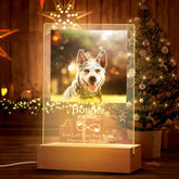 Custom Acrylic Night Light Persoanlized Pet Dog Memorial Led Lamp