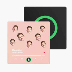 FridgeBeats Frameless Custom Music Fridge Magnet Custom Face Colorful Album Fridge Magnet Music Wall Photo Sticker Gift for Couple