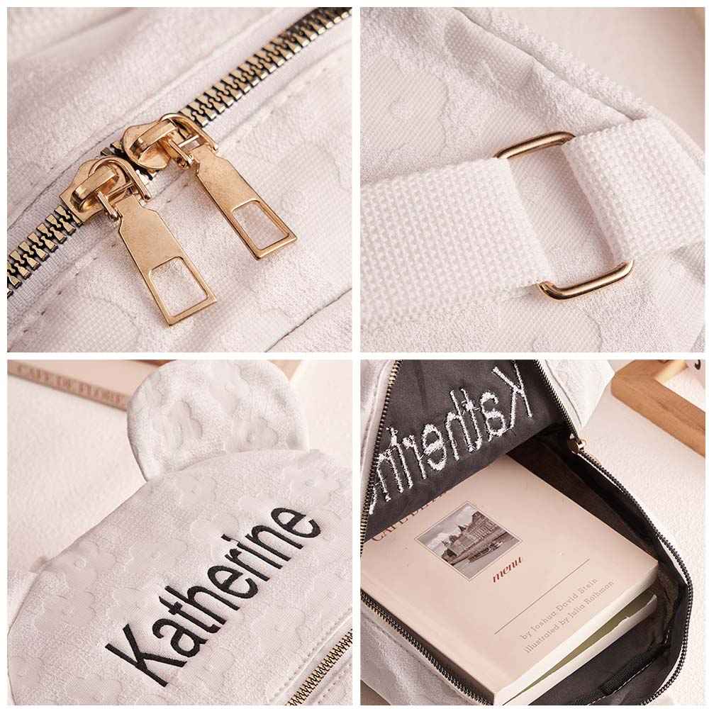 Personalized Name Embroidery Backpack Custom Mini Flower Backpack School Bags Gift for Kids