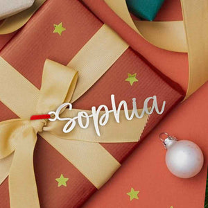 Personalized Name Christmas Tree Ornament Christmas Stocking Gift Tag Decoration Gift