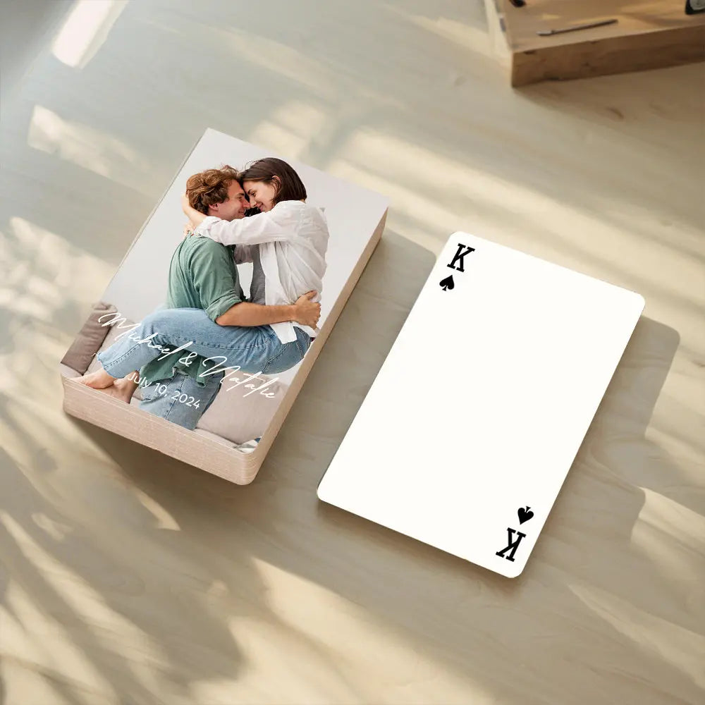Personalised Wedding Guest Book Playing Cards | Unique Keepsake Gift