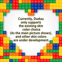 Personalised Full Body Duddu Brick Figure - Custom LEGO-Style Birthday Gift