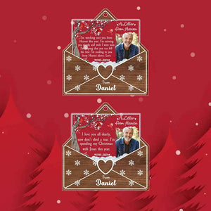 Personalized Photo Letter From Heaven Memorial Christmas Ornament Meaningful Christmas Gifts
