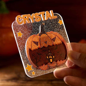 Custom Halloween Fridge Magnet with Name Refrigerator Magnet Home Decoration for Halloween Gift
