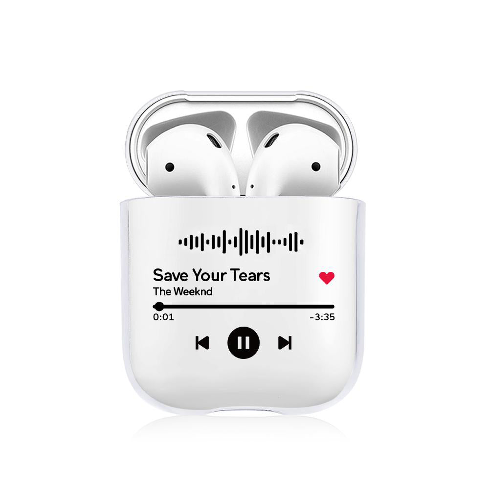 Side view of a Personalised Photo AirPods Case showing its lightweight, pocket-friendly design with full access to charging port