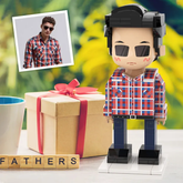Custom Full Body Duddu Brick Figure - Personalised Birthday & Father's Day Gift