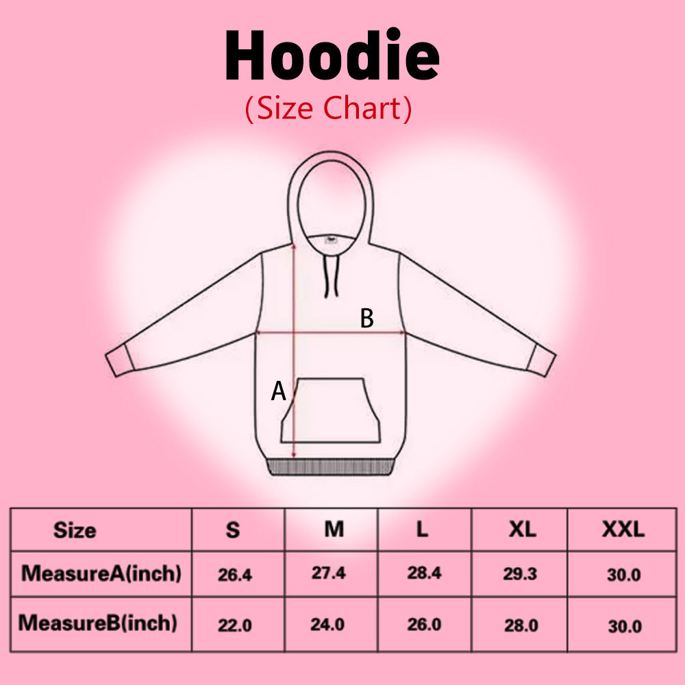 Unisex Personalised Face Hoodie – Red Heart Lips (S–XXXL)