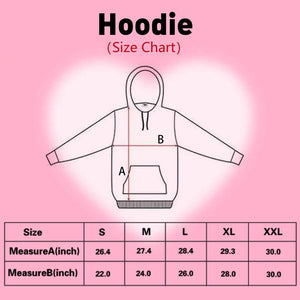 Unisex Custom Face Red Heart Lips Hoodie