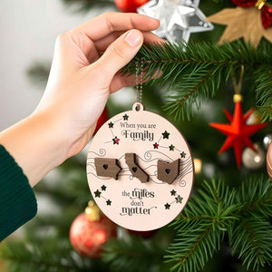 Personalized Family Togetherness Christmas Ornament State Map Ornament for Friends Sister Sibling Gift