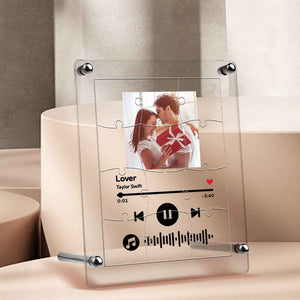 Custom Puzzle Plaque With Photo Music Photo Puzzle Plaque
