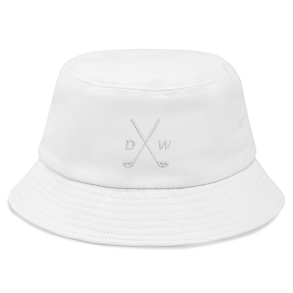 Hat interior showing comfortable cotton lining and size fit – personalised embroidered bucket hat, 58cm circumference