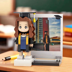 Full Body Customizable 1 Person Brick Figure Custom Photo Brick Figure Graduation Gift
