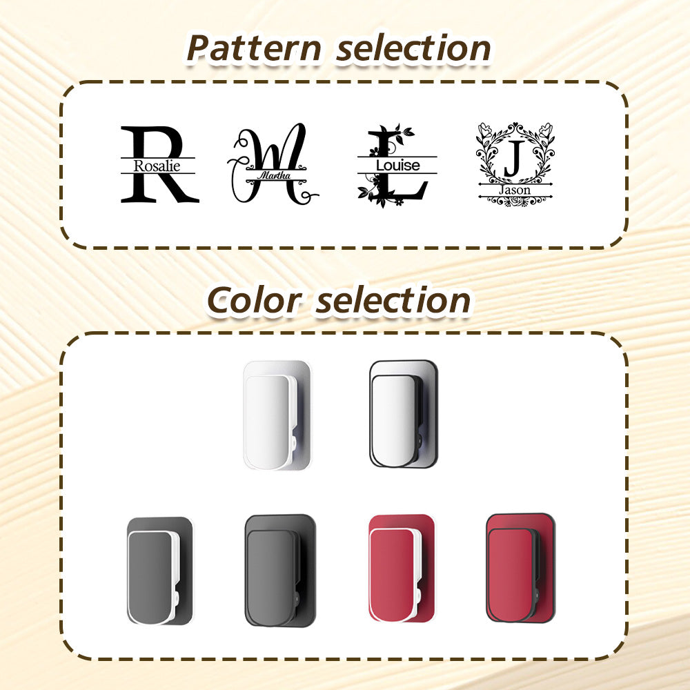 Compact, low-profile sun visor clip designed to fit most car visors without obstructing sightlines.