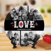 Personalized Custom Name Picture Dessert Plate LOVE Decorative Photo Dinner Plate