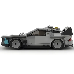 Back to the Future Time Machine DeLorean (MOC58776) | Creative Building Blocks | Brick Figures Gift