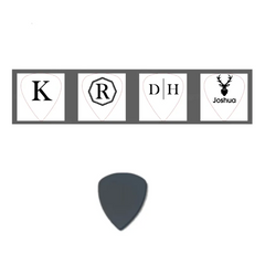 Personalised Wooden Guitar Pick Box - Engraved Wood Plectrum Storage Organiser | Music Gift