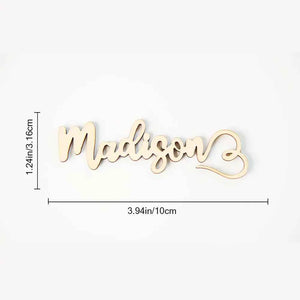 Personalized Wooden Place Cards for the Champagne Flute Name Cards Wedding Table Decoration