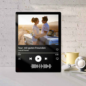 Scannable Music Code Acrylic Plaque Custom Photo Album Cover