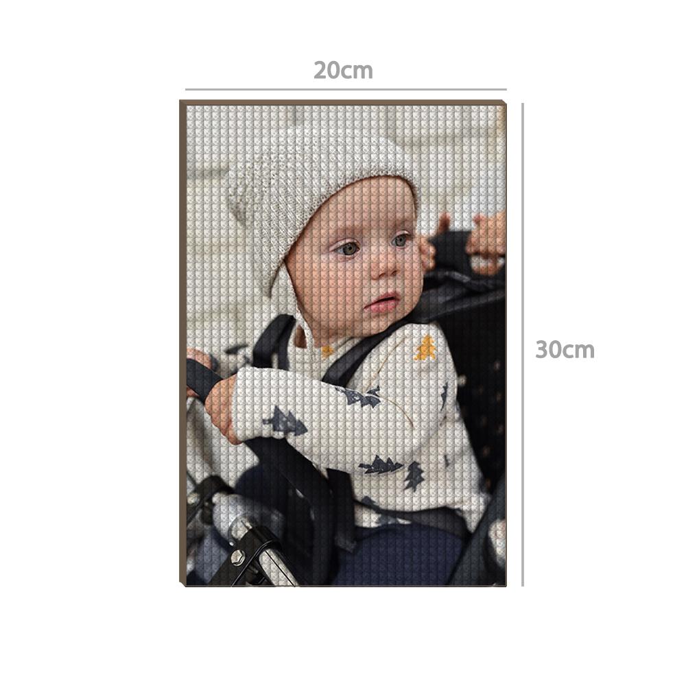 Available canvas sizes for the Personalised 5D Diamond Painting Kit, from 20×30cm to 60×80cm (canvas only) for customised photo art