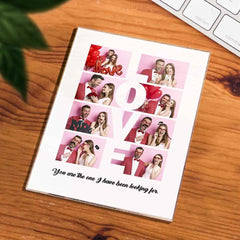 LOVE Custom 8 Photo Lamp Plauqe Romantic Personalized Home Decor