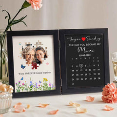 Personalized The Day You Became My Mother Puzzle Photo Frame Mother's Day Gift for Mom