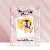 Custom Photo Keychain With Your Name Personalized Glass Night Light With Photo