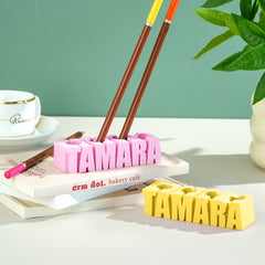 Personalised 3D Print Name Pen Holder | Office & Desk Organiser for Kids